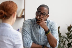 black worker upset by white coworker