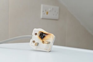 burned socket