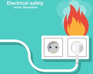 wire going on fire