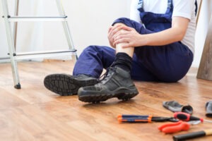 worker falling off ladder