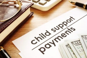 child support payment documents in court