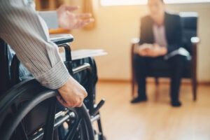 man in wheelchair