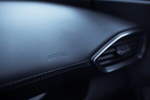 dashboard with airbag sign