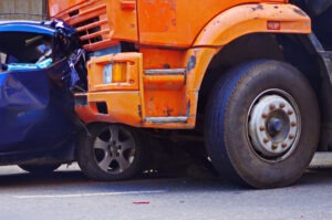 garbage truck and car crash