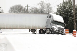 white jackknife truck