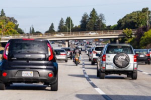 cars in traffic