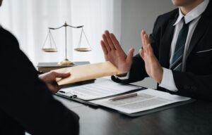 lawyer rejecting payment upfront