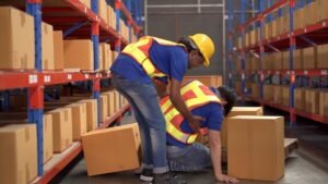 A hurt worker with boxes on the floor. What is the 90 day rule in workers’ compensation?